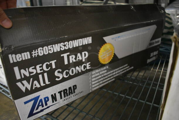 IN ORIGINAL BOX! Zap N Trap Insect Trap Wall Sconce. 24x5.5x7 - Image 3 of 4