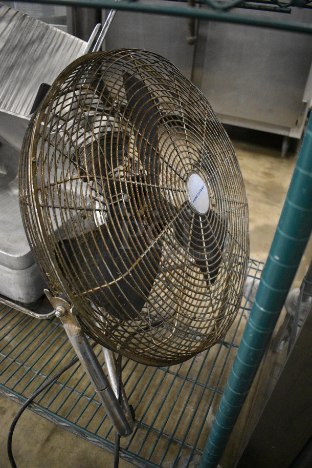 King of Fans Model HV-20E Metal Fan. 120 Volts, 1 Phase. 24x10x21. Tested and Working!