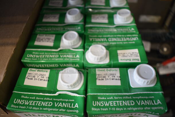 48 Hempmilk Tempt Unsweetened Vanilla Creamy Non-Dairy Beverage Bottles. 3.5x2.5x8. 48 Times Your Bid! - Image 4 of 5