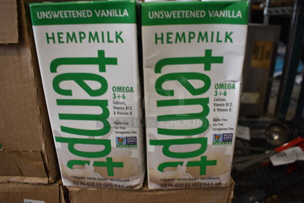 48 Hempmilk Tempt Unsweetened Vanilla Creamy Non-Dairy Beverage Bottles. 3.5x2.5x8. 48 Times Your Bid! - Image 5 of 5