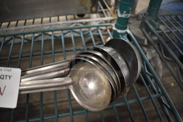 6 Various Metal Ladles. 12". 6 Times Your Bid! - Image 2 of 3