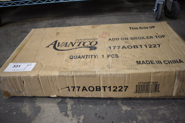 BRAND NEW IN BOX! Avantco 177AOBT1227 Add On Broiler Top.  - Image 5 of 5