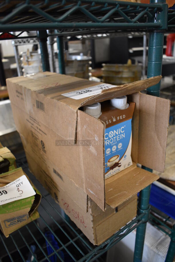 24 BRAND NEW! Grass Fed Iconic Protein Cafe Latte Drink Bottles. 2.5x2.5x5.5. 24 Times Your Bid! - Image 2 of 4