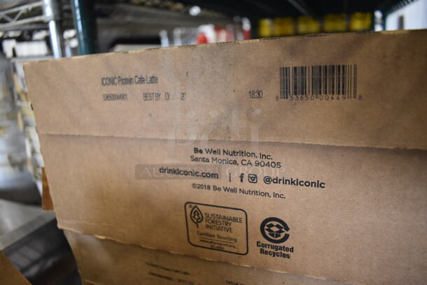 24 BRAND NEW! Grass Fed Iconic Protein Cafe Latte Drink Bottles. 2.5x2.5x5.5. 24 Times Your Bid! - Image 4 of 4