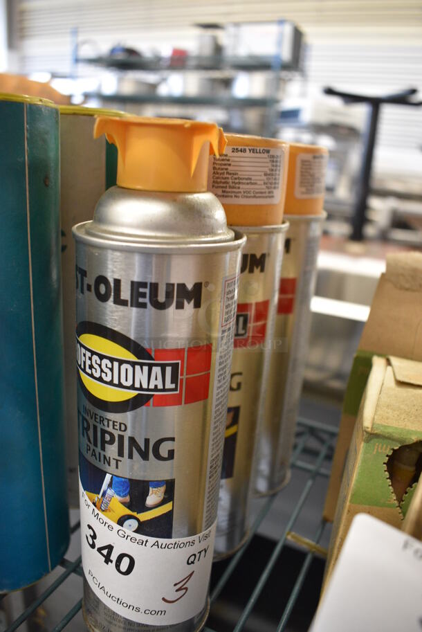 3 Rustoleum Inverted Striping Paint. 2.5x2.5x9.5. 3 Times Your Bid! - Image 2 of 2