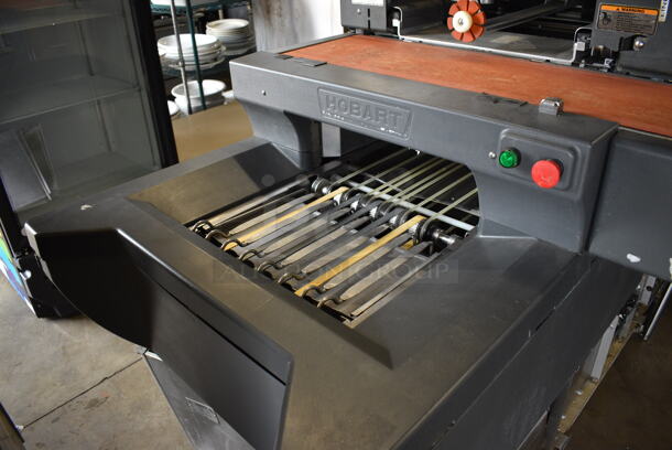 MARVELOUS! Hobart Model AWS Metal Commercial Floor Style Wrapping Station w/ Hobart Model EPCP Touch Screen and Label Printer on Commercial Casters. 120/208-240 Volts, 1 Phase. 75x46x70 - Image 4 of 7