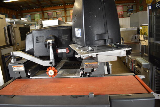 MARVELOUS! Hobart Model AWS Metal Commercial Floor Style Wrapping Station w/ Hobart Model EPCP Touch Screen and Label Printer on Commercial Casters. 120/208-240 Volts, 1 Phase. 75x46x70 - Image 5 of 7