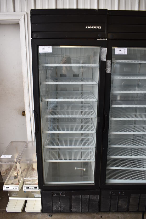 WOW! 2019 Habco Model SE18 Metal Commercial Single Door Reach In Cooler Merchandiser w/ Poly Coated Racks. 115 Volts, 1 Phase. 24x24x79. Cannot Test Due To Missing Power Cord
