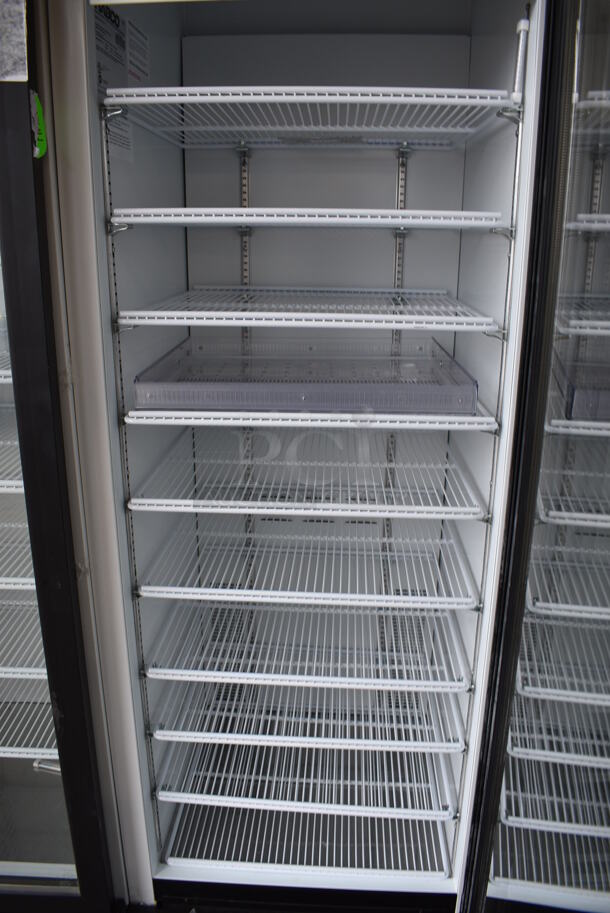 WOW! 2019 Habco Model SE18 Metal Commercial Single Door Reach In Cooler Merchandiser w/ Poly Coated Racks. 115 Volts, 1 Phase. 24x24x79. Tested and Working! - Image 4 of 5