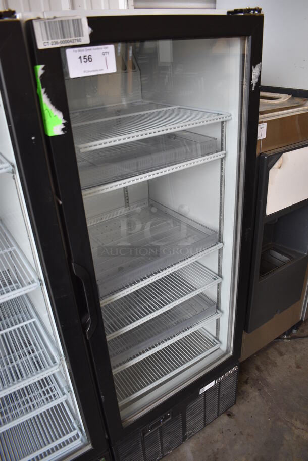 WOW! 2013 Habco Model SE12 Metal Commercial Single Door Reach In Cooler Merchandiser w/ Poly Coated Racks. 115 Volts, 1 Phase. 24x24x62.5. Tested and Working! - Image 2 of 5