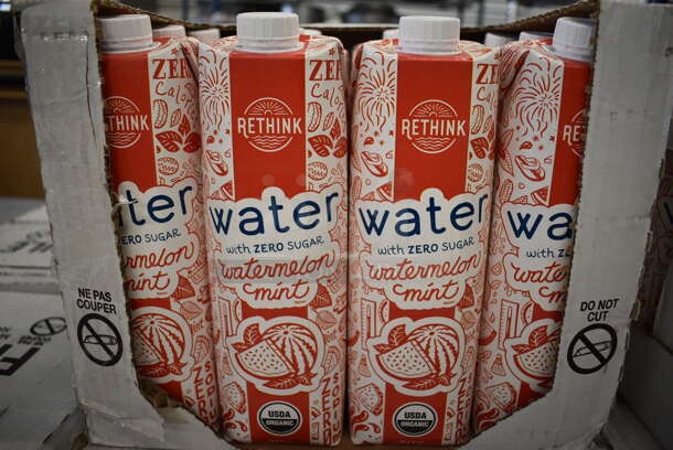 ALL ONE MONEY! PALLET LOT of 36 Cases of Rethink Watermelon Mint Water. 12 Bottles Per Case. Total of 432 Bottles! - Image 2 of 7