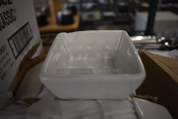 12 BRAND NEW IN BOX! White Ceramic Bowls. 3x3x1.5. 12 Times Your Bid!