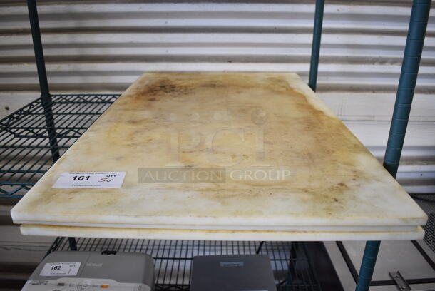 3 Various White Cutting Boards. Includes 22x36x0.5. 3 Times Your Bid!