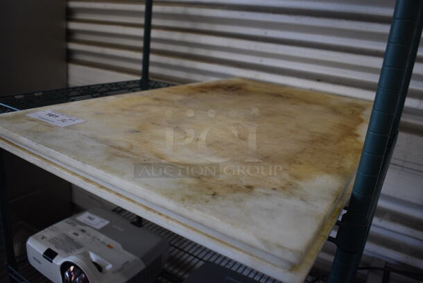 3 Various White Cutting Boards. Includes 22x36x0.5. 3 Times Your Bid! - Image 2 of 3