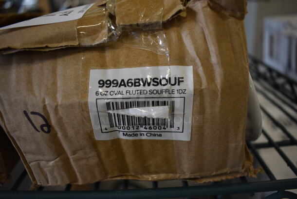 12 BRAND NEW IN BOX! Acopa White Ceramic Fluted Souffle Bowls. 6x4x1. 12 Times Your Bid! - Image 4 of 5