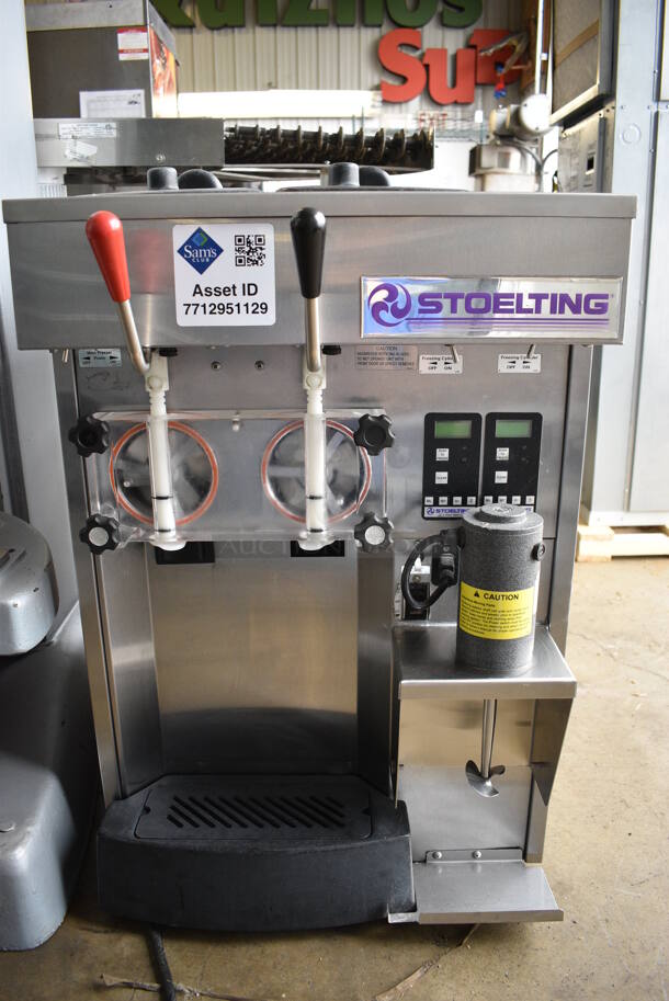 MARVELOUS! 2015 Stoelting Model SF144-38I Stainless Steel Commercial Countertop Air Cooled 2 Flavor Soft Serve Ice Cream Machine w/ Milkshake Mixer. 208-230 Volts, 1 Phase. 22x32x34 - Image 2 of 10