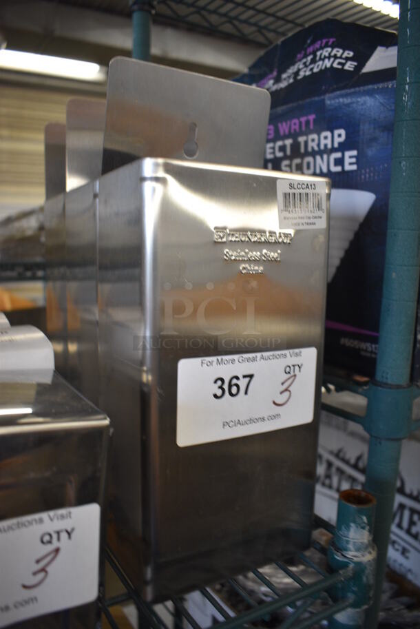 3 BRAND NEW! Thunder Group Model SLCCA13 Stainless Steel Bins. 5.5x3.5x13. 3 Times Your Bid! - Image 2 of 4