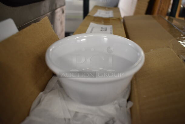 12 BRAND NEW IN BOX! Thunder Group White Poly Bowls. 3x3x2. 12 Times Your Bid!