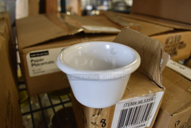 8 BRAND NEW IN BOX! Thunder Group White Poly Ramekin Bowls. 2.5x2.5x1.5. 8 Times Your Bid!