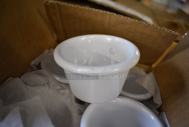 12 BRAND NEW IN BOX! Thunder Group White Poly Ramekin Bowls. 2.5x2.5x1.5. 12 Times Your Bid!