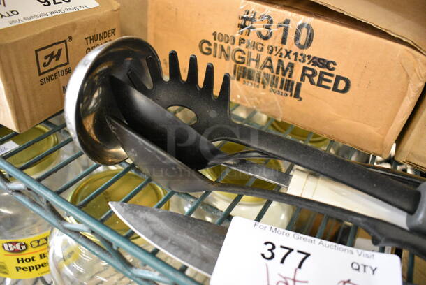 ALL ONE MONEY! Lot of 5 Various Utensils; Knife, Ladle and Spoons! - Image 2 of 3