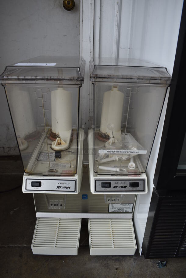 GREAT! Jetspray Model JT20 Stainless Steel Commercial Countertop 2 Hopper Refrigerated Beverage Machine. 120 Volts, 1 Phase. 16x18x27. Tested and Working! - Image 1 of 8