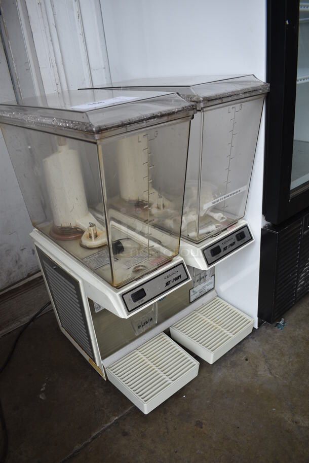 GREAT! Jetspray Model JT20 Stainless Steel Commercial Countertop 2 Hopper Refrigerated Beverage Machine. 120 Volts, 1 Phase. 16x18x27. Tested and Working! - Image 2 of 8