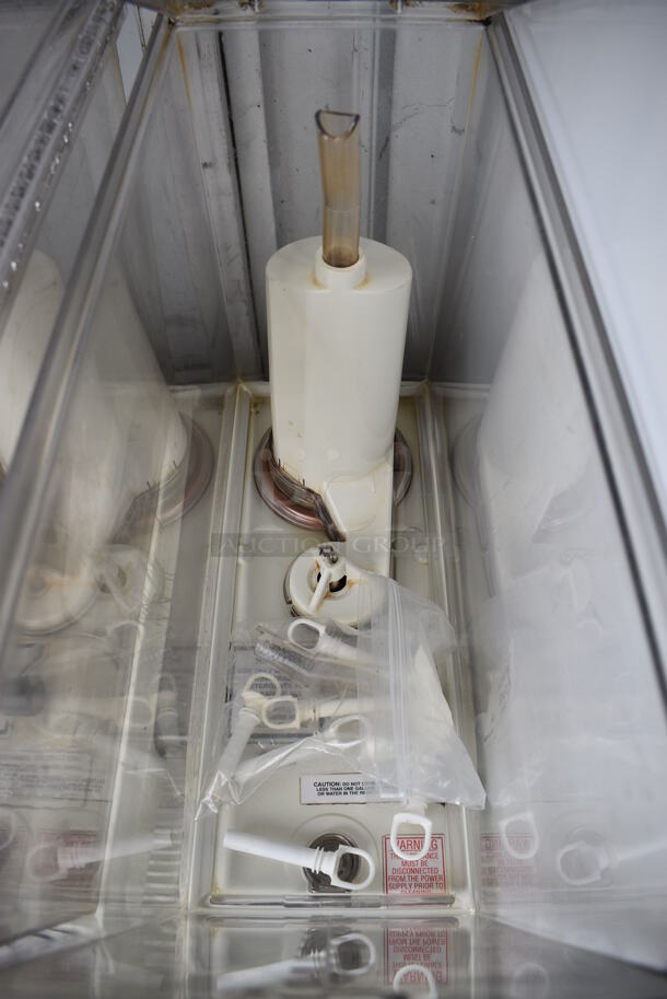 GREAT! Jetspray Model JT20 Stainless Steel Commercial Countertop 2 Hopper Refrigerated Beverage Machine. 120 Volts, 1 Phase. 16x18x27. Tested and Working! - Image 6 of 8