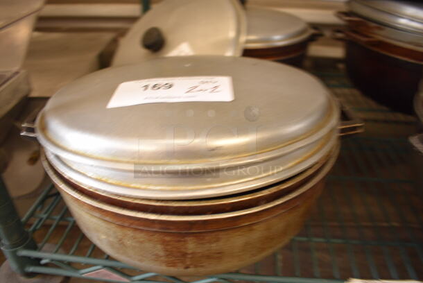 2 Metal Pots w/ 2 Lids. 14x12x4.5. 2 Times Your Bid! - Image 1 of 3