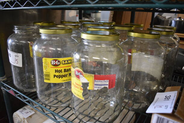 15 Jars w/ 14 Lids. 6x6x10. 15 Times Your Bid! - Image 2 of 3