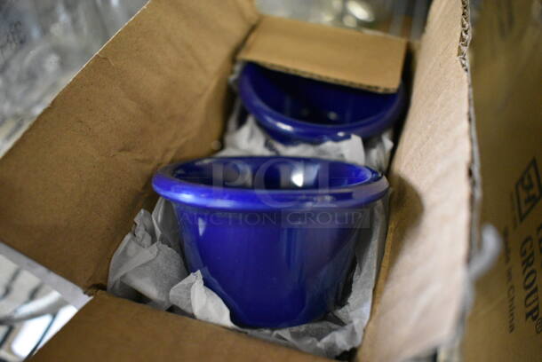12 BRAND NEW IN BOX! Thunder Group Blue Poly Ramekin Bowls. 2.5x2.5x1.5. 12 Times Your Bid!