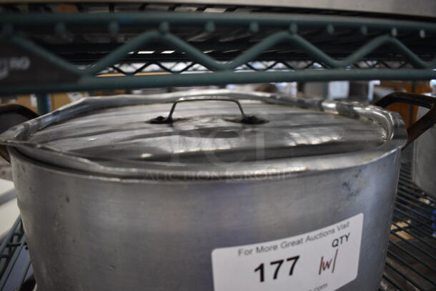 Metal Stock Pot w/ Lid. 18.5x14.5x6 - Image 2 of 3