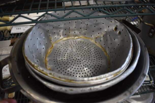 4 Various Metal Colanders. Includes 18x15x7. 4 Times Your Bid! - Image 2 of 3