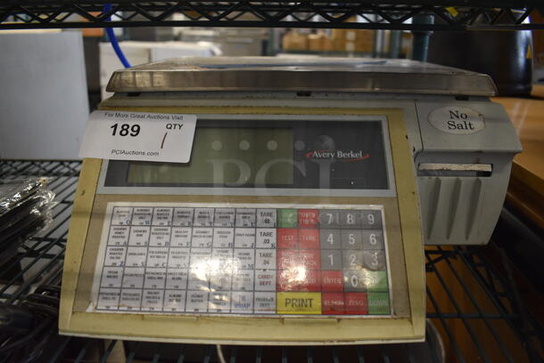 Avery Berkel Model M2100 Metal Commercial Countertop Food Portioning Scale. 110-240 Volts, 1 Phase. 15.5x18x8. Tested and Working! - Image 1 of 5