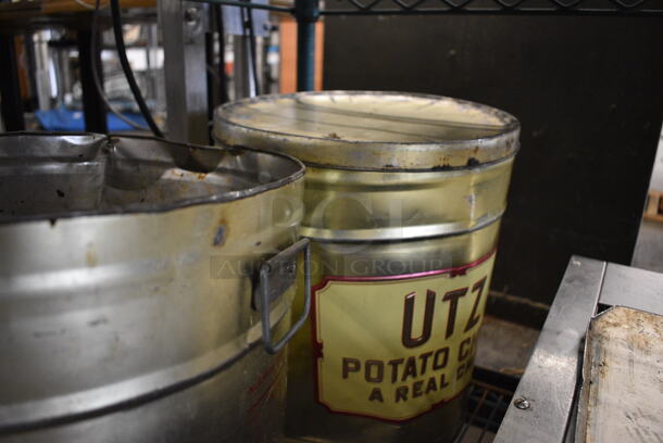 2 Metal Bins w/ Lids. 12x12x14. 2 Times Your Bid! - Image 3 of 3