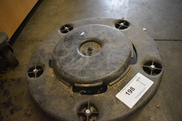 Black Poly Trash Can Dolly on Commercial Casters. 18x18x6 - Image 2 of 2