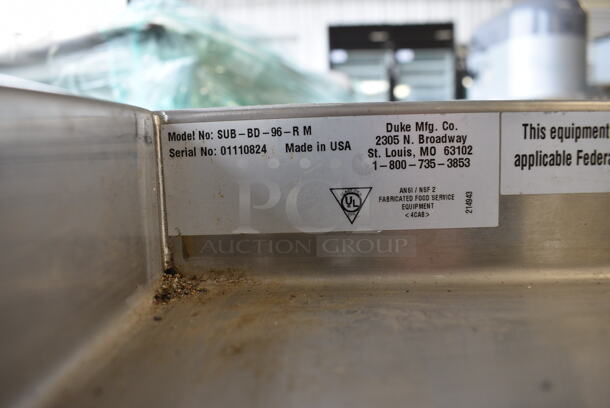 NICE! Duke Model SUB-BD-96-LM Stainless Steel Commercial Soda Station w/ 4 Wood Pattern Doors. 96x38x36 - Image 8 of 8