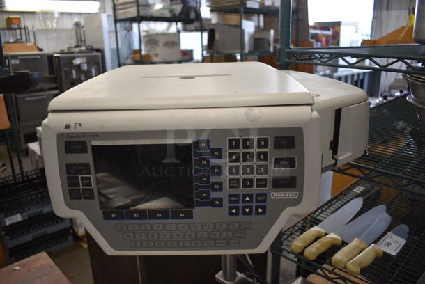 NICE! Hobart Model HWS-4 Stainless Steel Commercial Floor Style Wrapping Station w/ Hobart Model Quantum-P Scale. 120 Volts, 1 Phase. 27x31x58. Cannot Test Due To Plug Style - Image 2 of 7