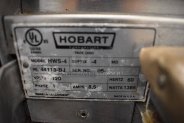NICE! Hobart Model HWS-4 Stainless Steel Commercial Floor Style Wrapping Station w/ Hobart Model Quantum-P Scale. 120 Volts, 1 Phase. 27x31x58. Cannot Test Due To Plug Style - Image 5 of 7