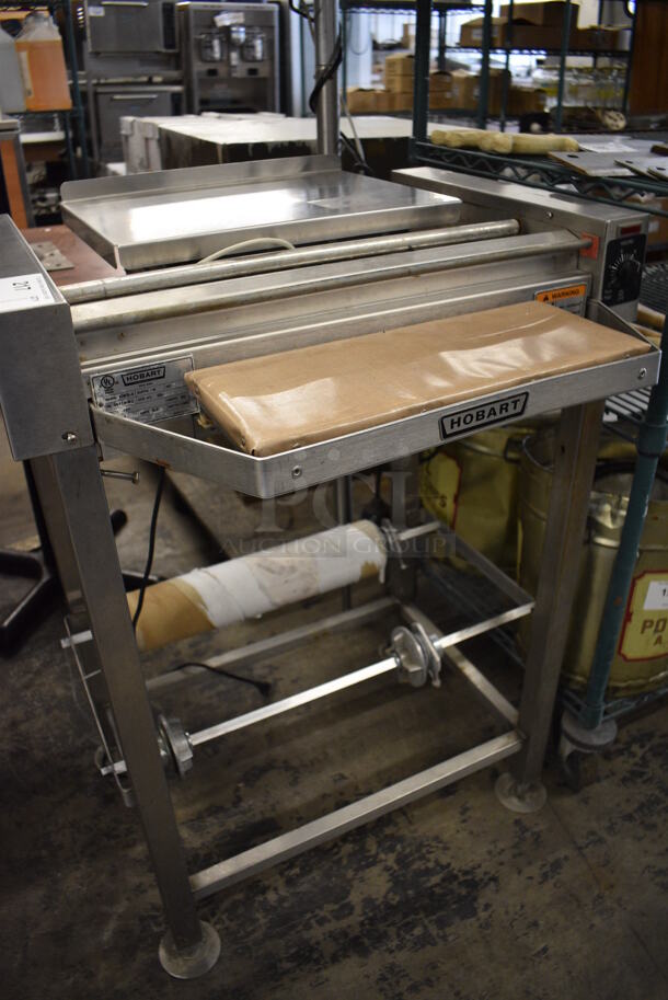 NICE! Hobart Model HWS-4 Stainless Steel Commercial Floor Style Wrapping Station w/ Hobart Model Quantum-P Scale. 120 Volts, 1 Phase. 27x31x58. Cannot Test Due To Plug Style - Image 6 of 7