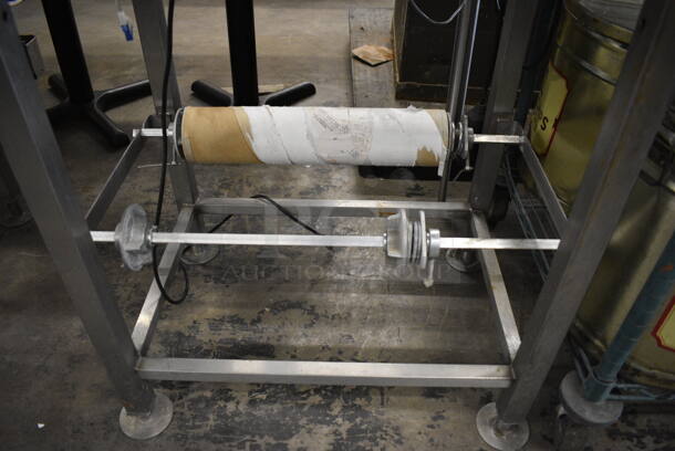 NICE! Hobart Model HWS-4 Stainless Steel Commercial Floor Style Wrapping Station w/ Hobart Model Quantum-P Scale. 120 Volts, 1 Phase. 27x31x58. Cannot Test Due To Plug Style - Image 7 of 7