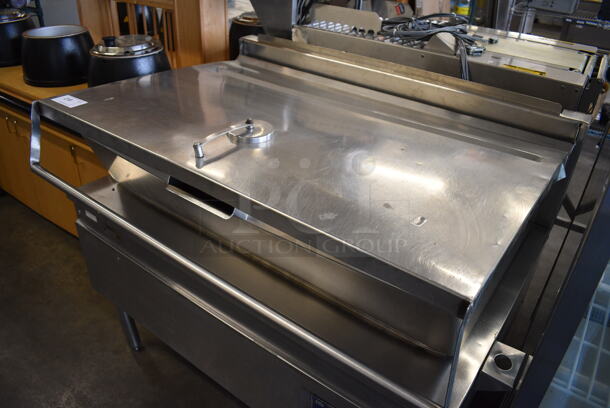 AWESOME! Cleveland Stainless Steel Commercial Floor Style Natural Gas Powered Braising Pan. 48x37x41 - Image 2 of 7