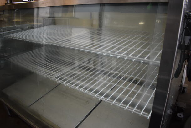 NICE! Schmidt Stainless Steel Commercial Floor Style Deli Display Case Merchandiser. 59x35x48. Tested and Powers On But Does Not Get Cold - Image 4 of 7