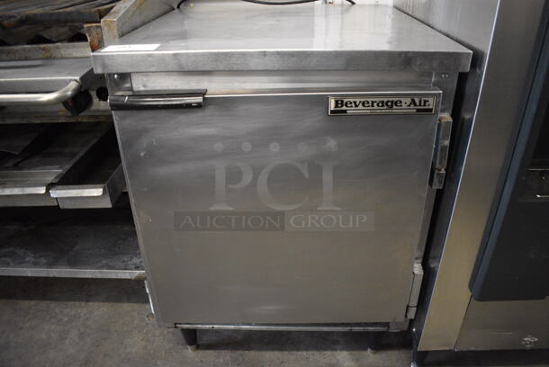 NICE! Beverage Air Model WTR27A Stainless Steel Commercial Single Door Undercounter Cooler. 115 Volts, 1 Phase. 27x30x36. Tested and Working!