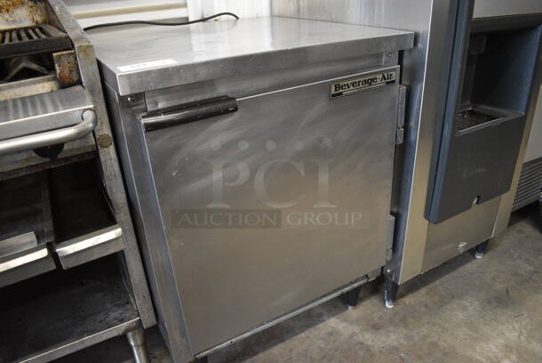NICE! Beverage Air Model WTR27A Stainless Steel Commercial Single Door Undercounter Cooler. 115 Volts, 1 Phase. 27x30x36. Tested and Working! - Image 2 of 5