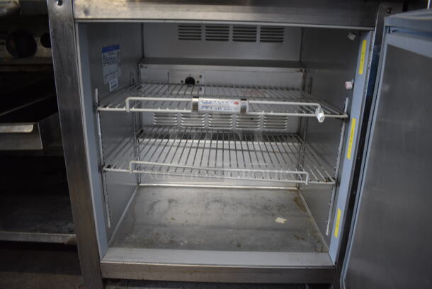 NICE! Beverage Air Model WTR27A Stainless Steel Commercial Single Door Undercounter Cooler. 115 Volts, 1 Phase. 27x30x36. Tested and Working! - Image 4 of 5