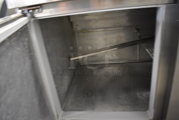 NICE! Continental Model CPA68 Stainless Steel Commercial Pizza Prep Table on Commercial Casters. 115 Volts, 1 Phase. 68x35x40. Tested and Powers On But Does Not Get Cold - Image 4 of 8