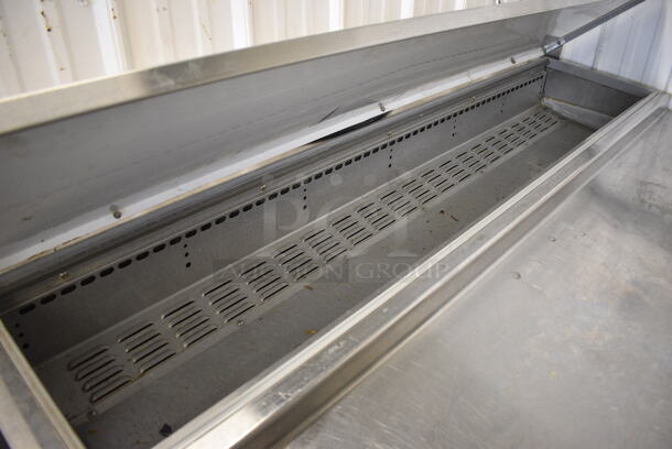 NICE! Continental Model CPA68 Stainless Steel Commercial Pizza Prep Table on Commercial Casters. 115 Volts, 1 Phase. 68x35x40. Tested and Powers On But Does Not Get Cold - Image 8 of 8