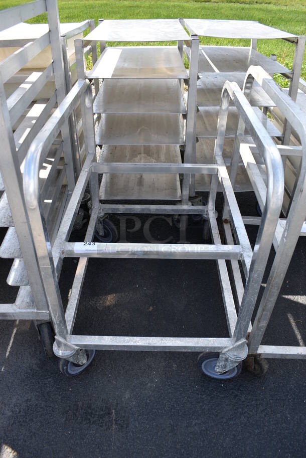 Metal Commercial Transport Rack on Commercial Casters. 19x26x27