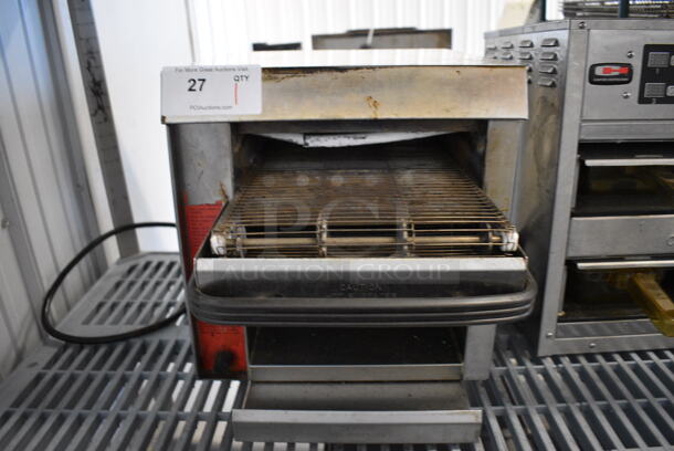 Holman Stainless Steel Commercial Countertop Conveyor Toaster Oven. 208-240 Volts, 1 Phase. 15x23x16